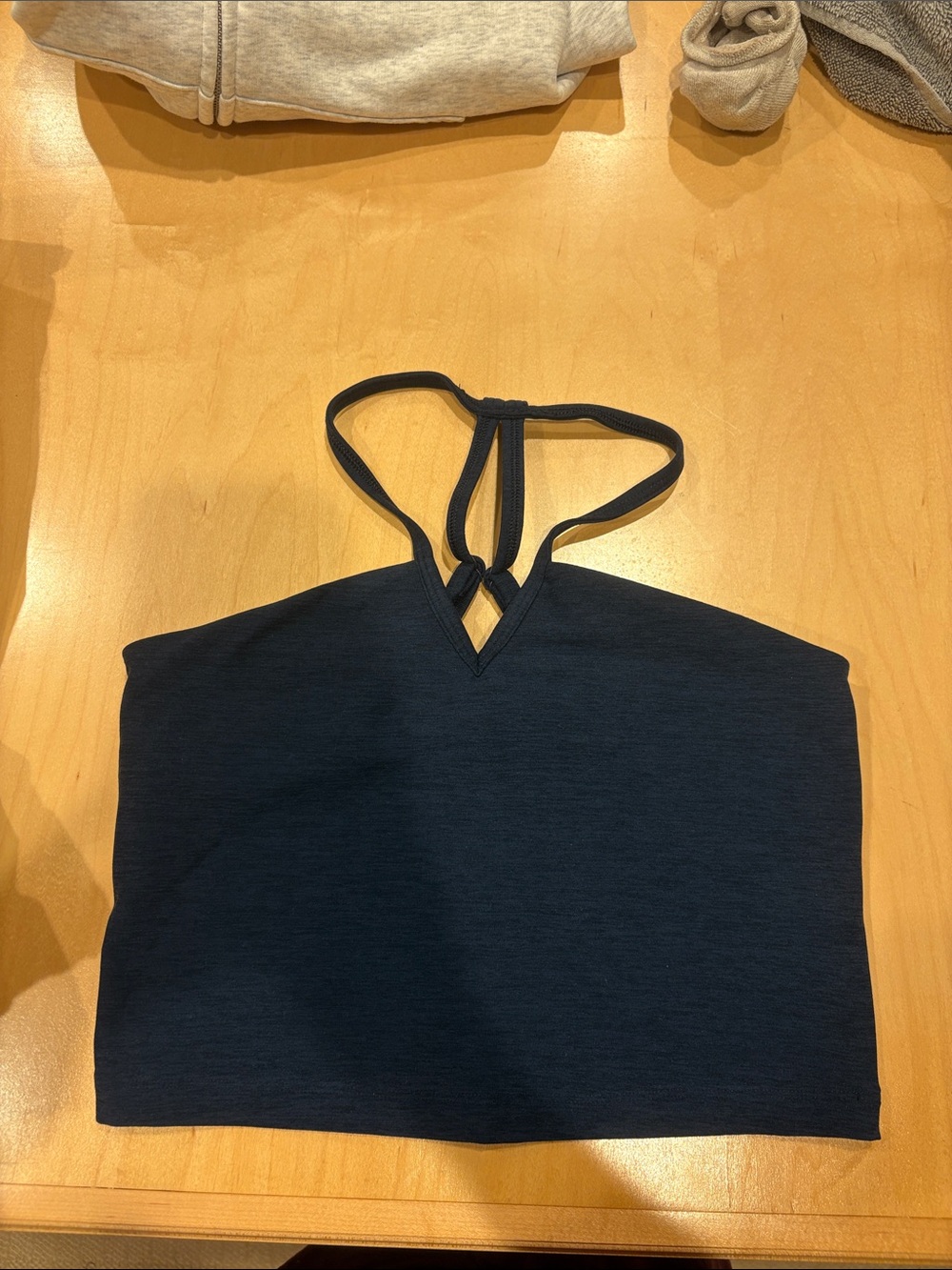 Beyond Yoga Navy Strappy Halter Crop Top